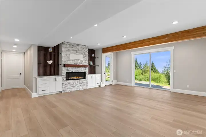 Lower level Family room.