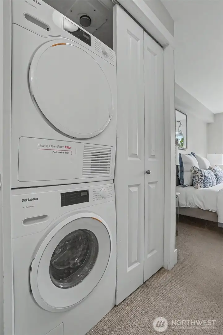 Full size Miele washer and dryer. Full size Miele washer and dryer.