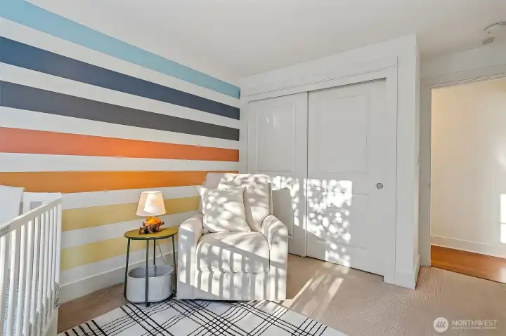 Well-planned closet storage throughout the home featuring efficient organizing systems. Well-planned closet storage throughout the home featuring efficient organizing systems.