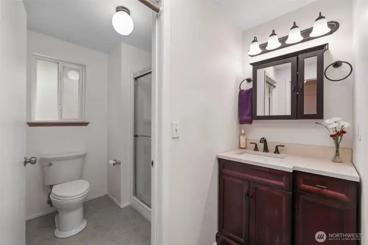 Primary bedroom 3/4 bath.