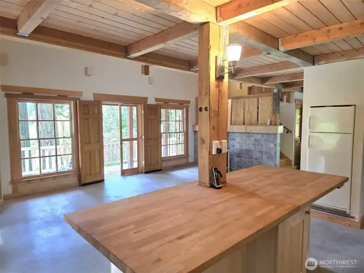 Open concept living area. Open concept living area.