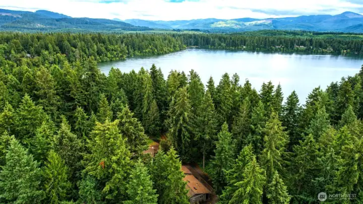 view of the lake from above the property. view of the lake from above the property.