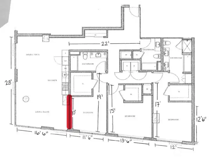 SW Corner Original Floorplan SW Corner Original Floorplan