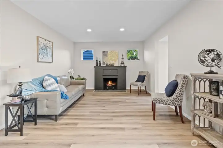 Living Room with Fireplace