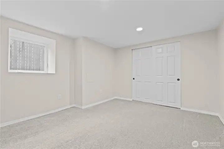 Downstairs Bedroom with Egress Window
