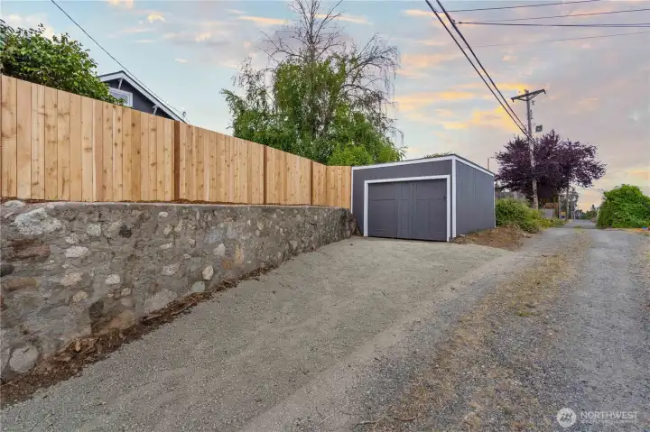 1 Car Garage from the Alley