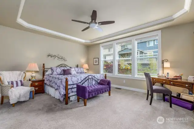 Large Bedroom at the back of the house with Walk in closet and Large batroom