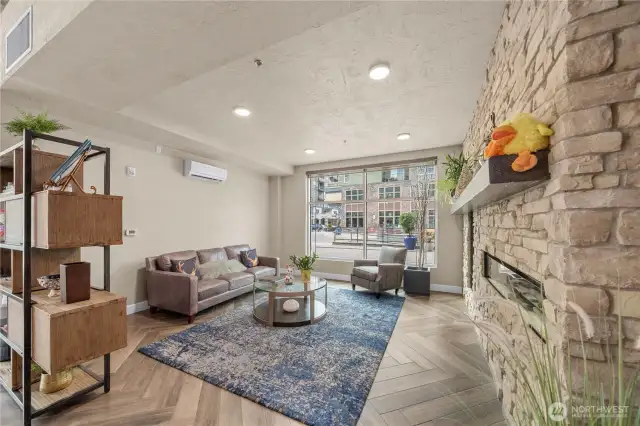 Sitting area in lobby