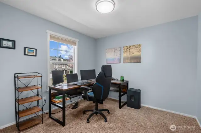 Bedroom used as office space