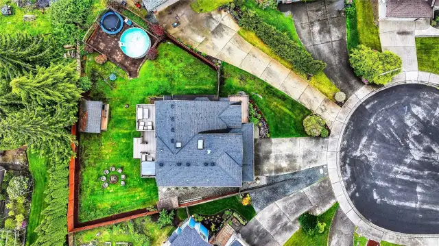 Nice sized yard- .23 acre