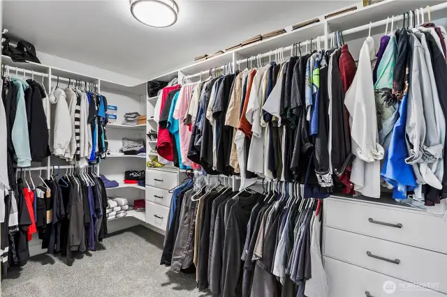 Master walk in closet
