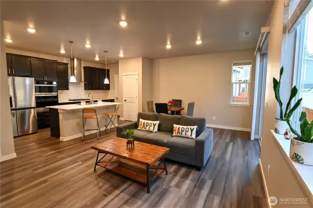 Kitchen and Living area