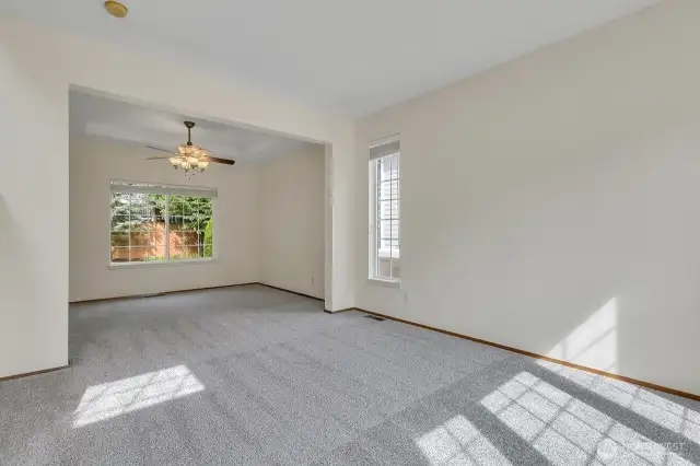 Brand new carpet throughout