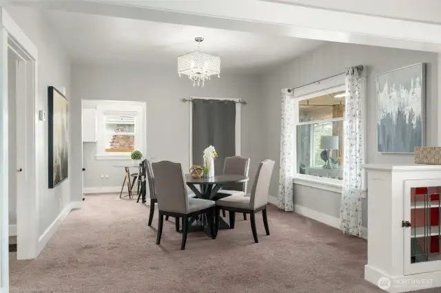 Main level dining room.