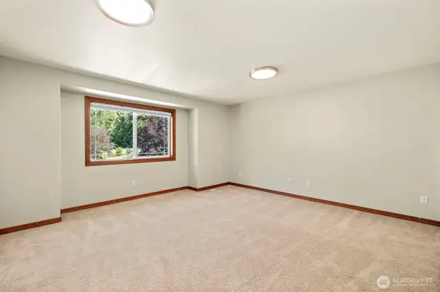 Hall bedroom #4 is oversized and used as a bonus room