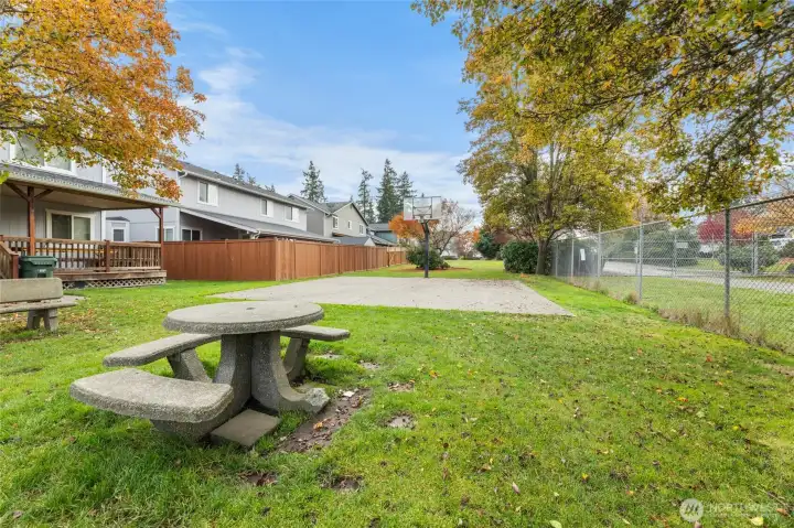 Private Community Park with Basketball Court.