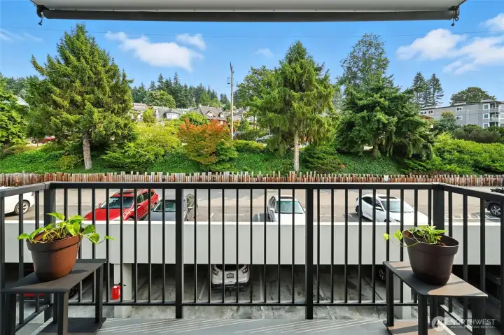 Lovely balcony space.