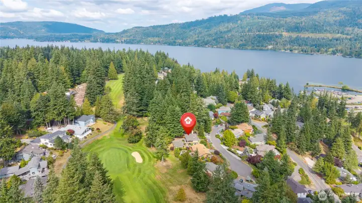 A picturesque setting in a beautiful area, located on a dead end street which preserves both quiet and privacy. In coveted Gate 1 of Sudden Valley. Enjoy the views of the adjacent golf course.