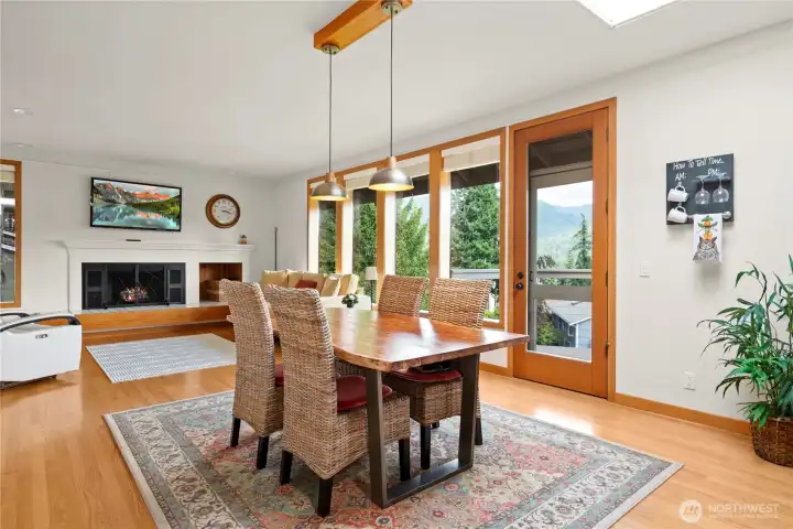 Open living concept is perfect for entertaining and elegance.