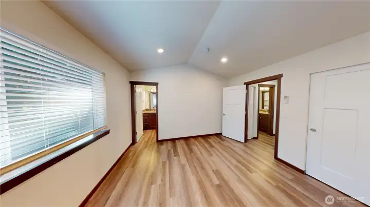Bathroom off of primary bedroom