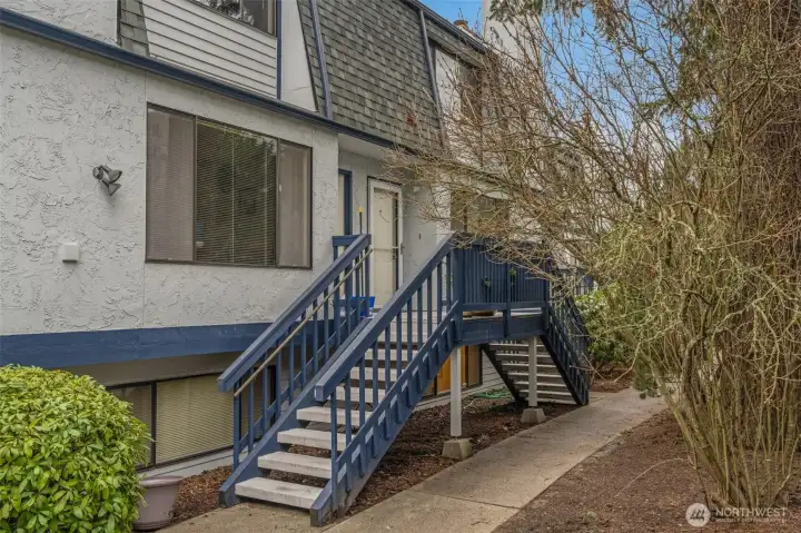 Recently completed in 2023.  Exterior paint and new roofing installed.  8 steps to the front door, or enter through the attached 2 car garage.