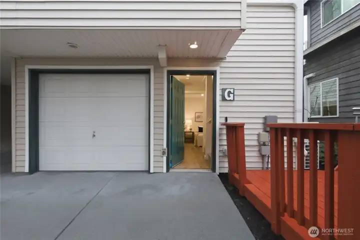 Quiet Courtyard Setting: Tucked away from the street for a serene, private atmosphere.