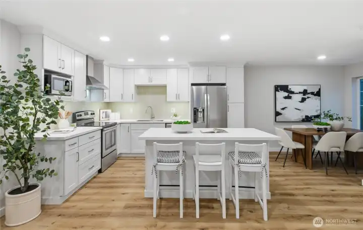 Airy, clean, move-in-ready in an open-concept floor plan