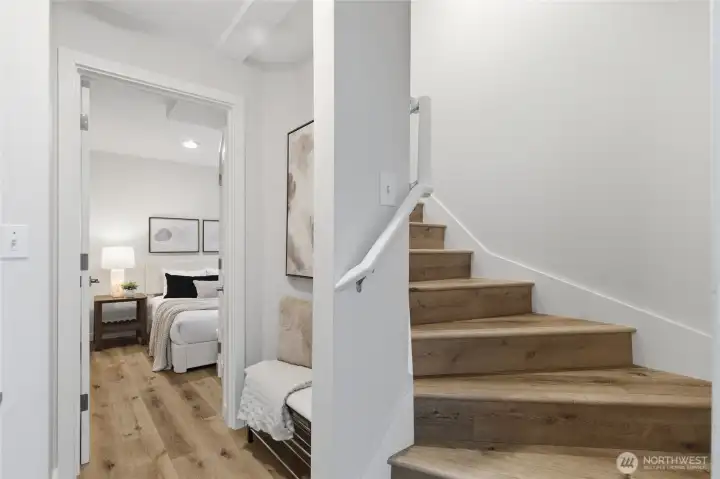 Flexible third bedroom on the ground floor—ideal for a home office or guest suite.