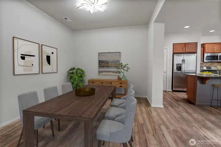 This photo is virtually staged