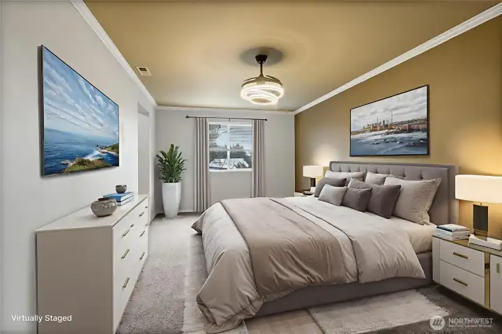 This photo is virtually staged