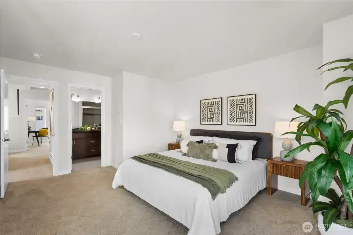 Looking towards the en-suite bath.