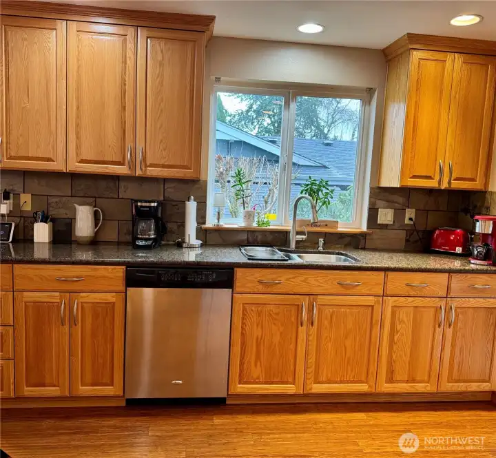 Tons of cabinets for nearly unlimited storage! Granite Countertops too!