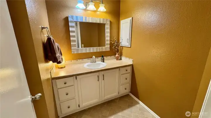 Main bath has been tastefully updated!