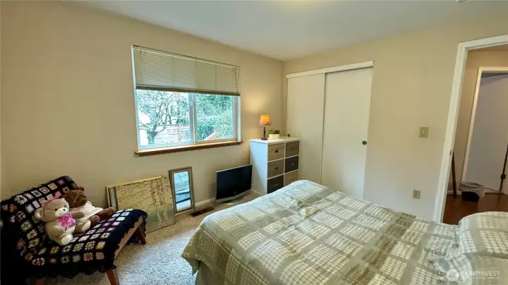 Nice spacious closet and tons of light!