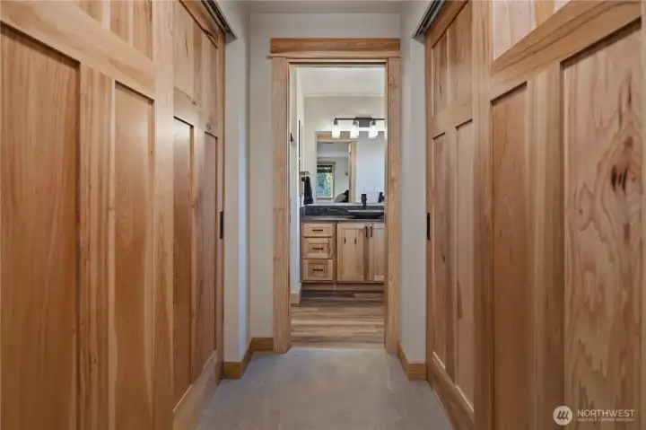 Primary double closets