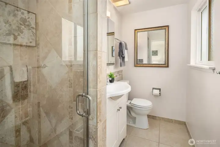 Updated primary bathroom.