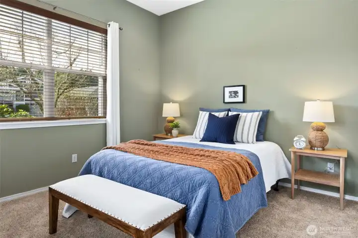 Guest room conviently located in opposite wing of house