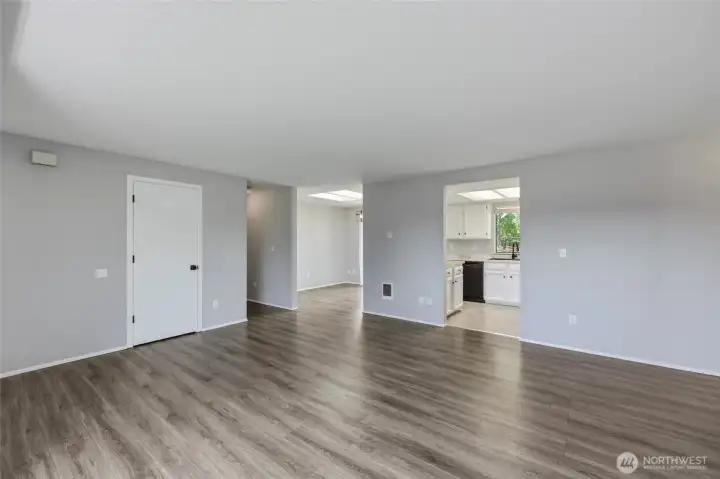 Spacious living room area!