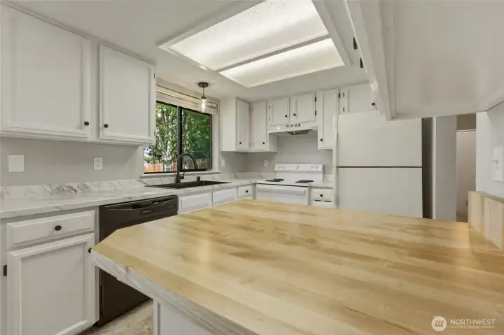 Tastefully updated countertops...