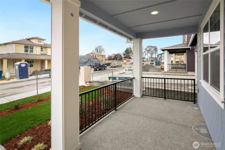 Covered Front Porch. Covered Front Porch.