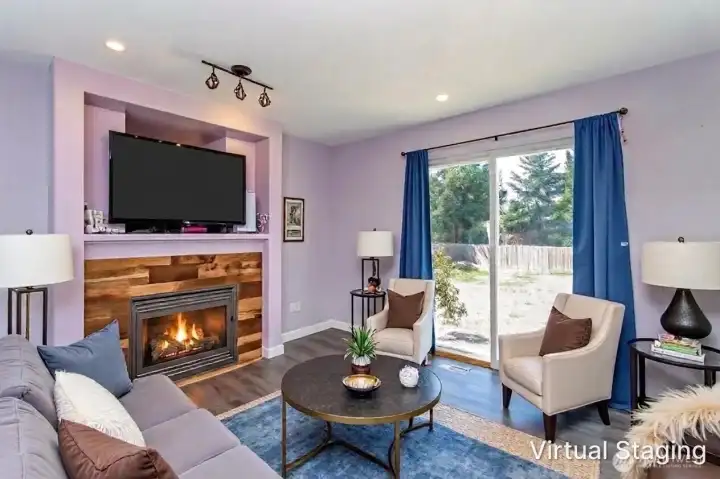 Additional living room -virtually staged