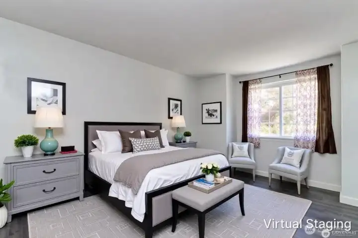 Primary Bedroom-Virtually Staged