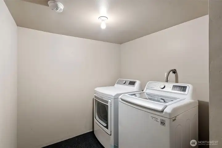 Fully finished laundry room downstairs. Additional storage in the unfinished portion of the basement. Fully finished laundry room downstairs. Additional storage in the unfinished portion of the basement.