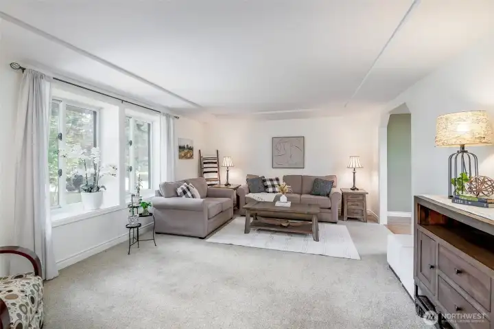 Northern exposure, shaded living room