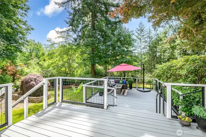 Expansive multi-level deck