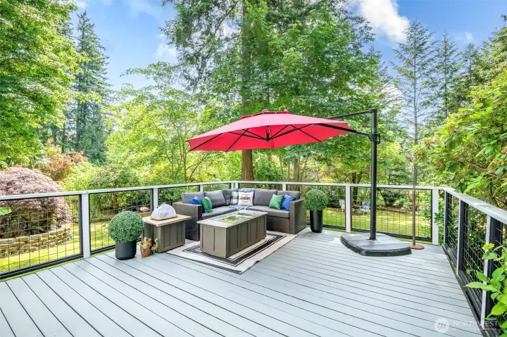 Deck furnishings do not stay