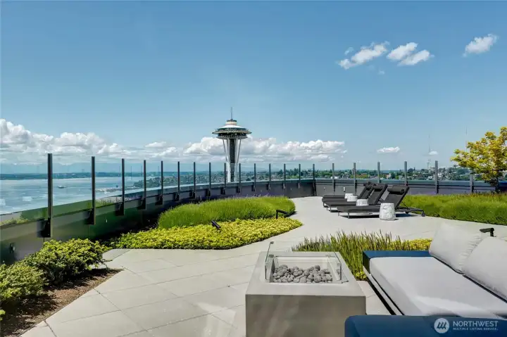 Take a break between workouts at the top of the city skyline or sun bath all day!
