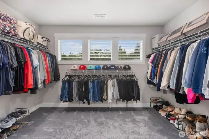 Primary closet