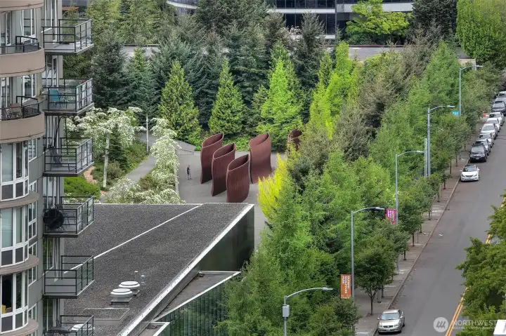 You are just a few blocks from the Olympic Sculpture park perfect for catching some free summer yoga. You are just a few blocks from the Olympic Sculpture park perfect for catching some free summer yoga.