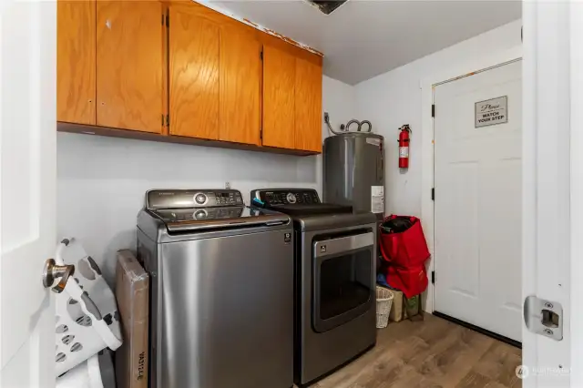 Spacious Laundry/Mud room. Washer & Dryer are included.